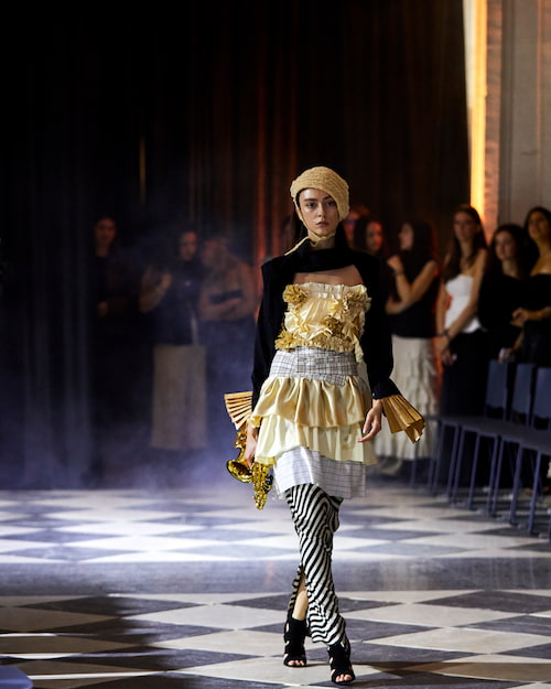 IE University fashion show runway