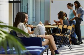 Students in IE Tower