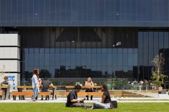 Students Chilling IE Tower||