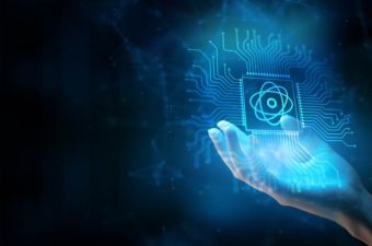 what is quantum computing hand hologram